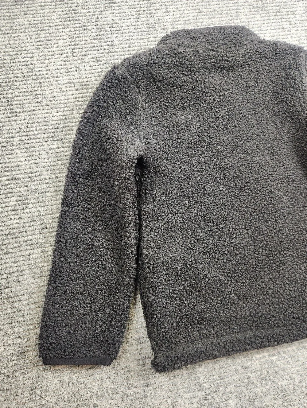 Under Armour Kids Sherpa Quarter-Snap Pullover Sz:6 NWOT Black Teddy Pockets
